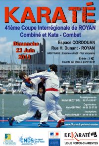 Karaté : coupe inter-régionale de Royan. Le dimanche 23 juin 2013 à Royan. Charente-Maritime. 
